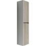 Шкаф-пенал SANCOS Smart подвесной дуб бардолино/белый, 350х300х1600 мм, арт. PSM35E