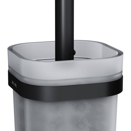 A8F33322 Func Стойка с туалетной щеткой, черный A8F33322 Func Стойка с туалетной щеткой, черный