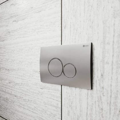 Клавиша смыва Point Виктория PN44061SC для инсталляции, сатин/хром Клавиша смыва Point Виктория PN44061SC для инсталляции, сатин/хром