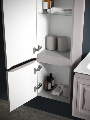 Шкаф-пенал SANCOS Very подвесной левый,  Doha Soft , 350х300х1600 мм, арт. PVR35LSM