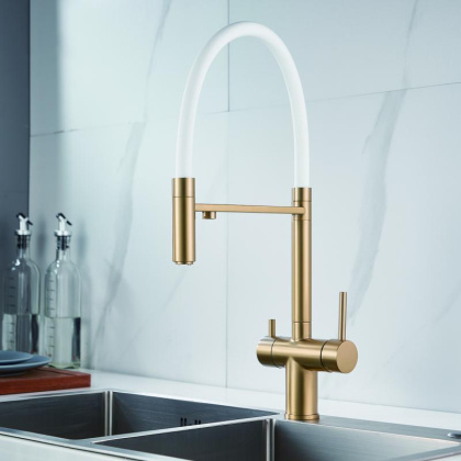 Смеситель для кухни с гибким изливом Shevanik S178 S178G Смеситель для кухни с гибким изливом Shevanik S178 S178G