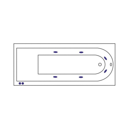 Ванна ACTIMA Aurum 170x70 "HYDRO" (хром) Ванна ACTIMA Aurum 170x70 "HYDRO" (хром)