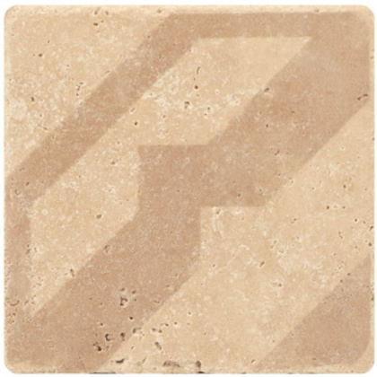 Натуральный травертин, ORNAMENT №5 10x10, Provance