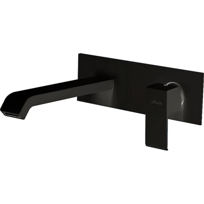 PORTA-BLI-NOP Смеситель для раковины однорычажный, с донным клапаном, исполнение черный матовый