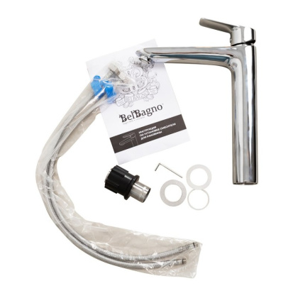 DUE Смеситель для накладной раковины без донного клапана, хром DUE-LMC-CRM-W0 DUE Смеситель для накладной раковины без донного клапана, хром DUE-LMC-CRM-W0