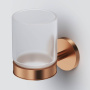 Стеклянный стакан с настенным держателем, розовое золото A85A34344