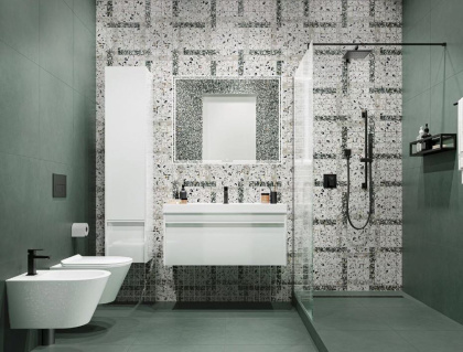 Декор мозаичный SG6531\MM Toscana черный,белый (30см*30см*9мм) (6шт/0,09м2) , шт