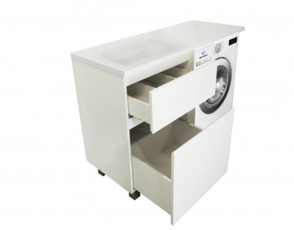 Тумба напольная под умывальник Dallas Luxe 1100х482 2 ящика (ШхГхВ) 448х476х860