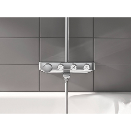 Душевая система поворотная с термостатом с изливом Grohe SmartControl хром (26510000) Душевая система поворотная с термостатом с изливом Grohe SmartControl хром (26510000)