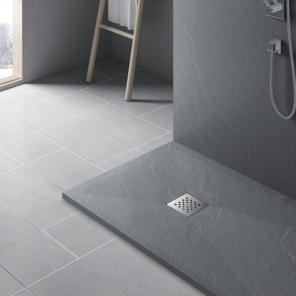 Поддон для душа из искусственного камня VST-4SR9016G, 1600*900*30, серый