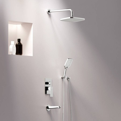 953510000 Gala встраиваемая душевая система со смесителем и изливом, хром