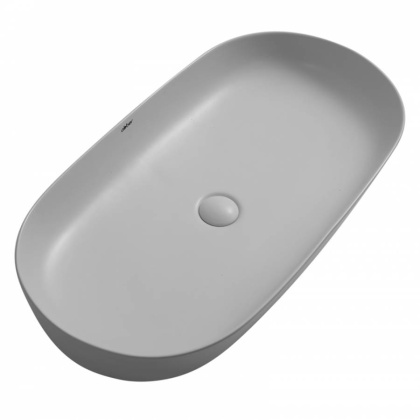 Раковина накладная ABBER Bequem AC2110MLG светло-серая матовая Раковина накладная ABBER Bequem AC2110MLG светло-серая матовая