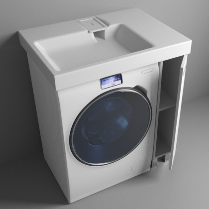 Тумба напольная под умывальник Riga Luxe 800х590 левосторонняя (ШхГхВ) 180х576х860