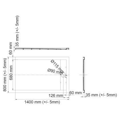 Abens 20T35 Душевой поддон Wasserkraft Abens 20T35 Душевой поддон Wasserkraft