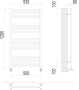 Полотенцесушитель Terminus Сицилия П18 500х1200 Полотенцесушитель Terminus Сицилия П18 500х1200