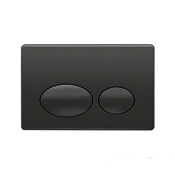 Смывная клавиша COMO,  две овальные кнопки,чёрный бархатистый, P61-0190, шт Смывная клавиша COMO,  две овальные кнопки,чёрный бархатистый, P61-0190, шт