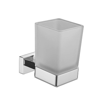 Стакан керамический с держателем, SG5612 Shevanik, Хром