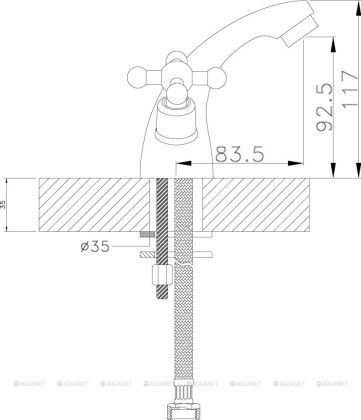Смеситель Rossinka G02-61 для раковины