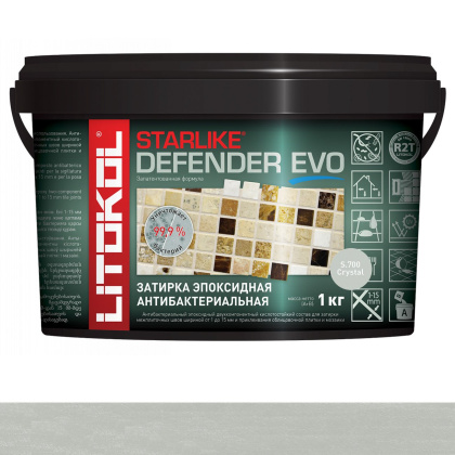 Затирка эпоксидная STARLIKE DEFENDER EVO, S.700 CRYSTAL 1кг Затирка эпоксидная STARLIKE DEFENDER EVO, S.700 CRYSTAL 1кг