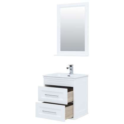 Комплект мебели для ванной Aquanet Бостон М 60 белый матовый Комплект мебели для ванной Aquanet Бостон М 60 белый матовый