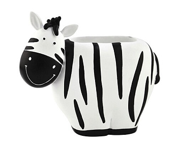 Стакан для зубных щеток Lippe, 13,7х11,9х5,6 см, черно-белый, K-8128A