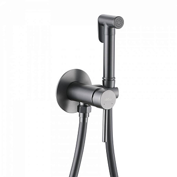 Смеситель ABBER Wasser Kreis AF8125NG с гигиеническим душем, никель Смеситель ABBER Wasser Kreis AF8125NG с гигиеническим душем, никель