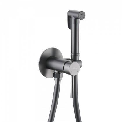 Смеситель ABBER Wasser Kreis AF8125NG с гигиеническим душем, никель Смеситель ABBER Wasser Kreis AF8125NG с гигиеническим душем, никель