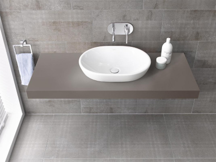 Раковина-чаша Metropole, овальная 60 см, c переливом, цвет белый Раковина-чаша Metropole, овальная 60 см, c переливом, цвет белый