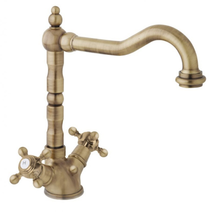 GOLF-LS2-03/24 Смеситель для раковины с донным клапаном золото, ручки золото GOLF-LS2-03/24 Смеситель для раковины с донным клапаном золото, ручки золото