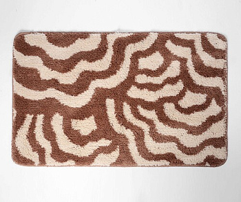 Коврик для ванной комнаты Donau, 75х45х1,5 см, коричневый, BM-9401