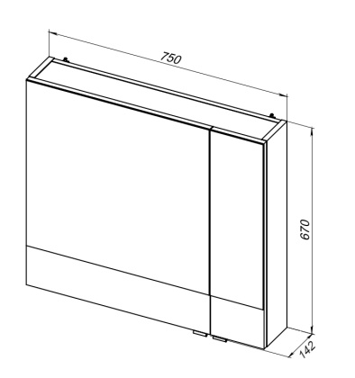 Зеркало-шкаф Aquanet Верона 75 белый Зеркало-шкаф Aquanet Верона 75 белый