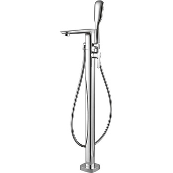 TESORO-F-VDP-01 Напольный смеситель для ванны с ручным душем TESORO-F-VDP-01 Напольный смеситель для ванны с ручным душем