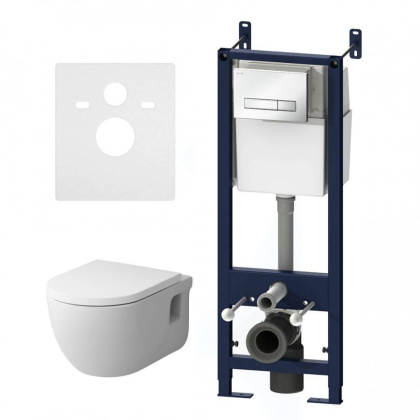 IS30201.801701 Инсталляция с клавишей Start S Белый глянец. с подвесным унитазом Like FlashClean с сид м/лифт