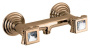 Душевой гарнитур OLIMP-DS-01-Sw Исполнение: Хром, Ручки: Swarovski  Душевой гарнитур OLIMP-DS-01-Sw Исполнение: Хром, Ручки: Swarovski