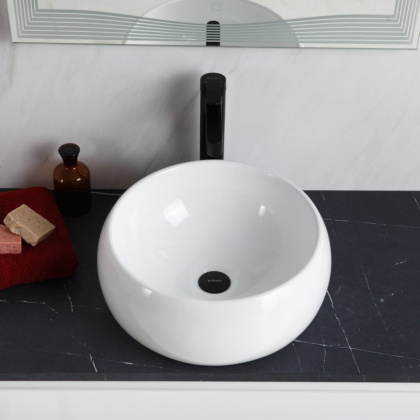 Раковина накладная керамическая круглая BB1065 Раковина накладная керамическая круглая BB1065