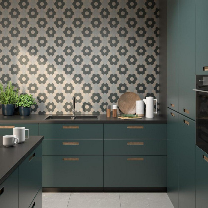 Мозаика Агуста серый темный натуральный 29,7x29,8x0,69 из 30 частей 5,2х6