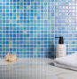 Стеклянная мозаика MIX BLUE 551/552, Shell