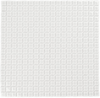 Мозаика стеклянная Super White (чип 4*15*15) 300*300(22шт-1.98м2), м2