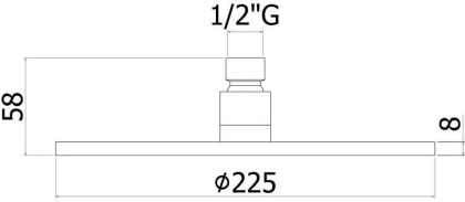 Верхний душ с держателем Paffoni Master ZSOF074CR + ZSOF034CR Верхний душ с держателем Paffoni Master ZSOF074CR + ZSOF034CR