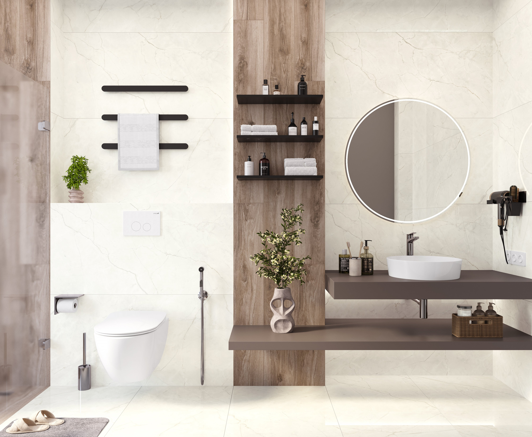 Connect Marfil Керамогранит светло-бежевый SG50002722R 60х119,5 полированный