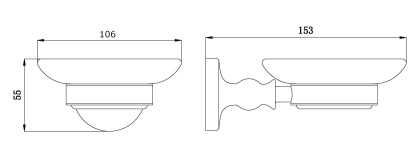 Мыльница стеклянная RUSH Crete (CR35411)