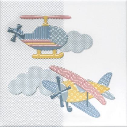 Керамический декор VT\A376\5009 Бон Вояж голубой (20см*20см*6,9мм) (10шт/0,4м2) Вертолет, шт. Керамический декор VT\A376\5009 Бон Вояж голубой (20см*20см*6,9мм) (10шт/0,4м2) Вертолет, шт.