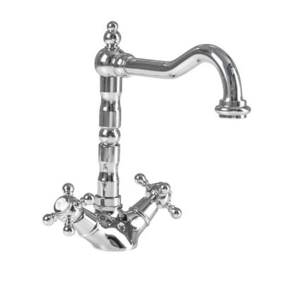 GOLF-LS2-03/24 Смеситель для раковины с донным клапаном золото, ручки золото GOLF-LS2-03/24 Смеситель для раковины с донным клапаном золото, ручки золото