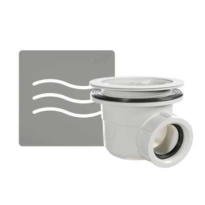 Сифон для душевых поддонов RGW S-010-1 Волна бетон 90 мм, RGW 502411101-10 Сифон для душевых поддонов RGW S-010-1 Волна бетон 90 мм, RGW 502411101-10