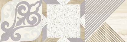 Плитка настенная Woody бежевый узор 25х75 (9шт/1,69м2),м2