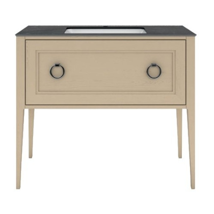 Тумба PLAZA Classic напольная с ящиком 100, капучино матовая PL.C.100.1\CAP Тумба PLAZA Classic напольная с ящиком 100, капучино матовая PL.C.100.1\CAP