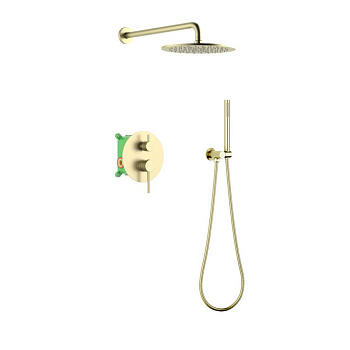 Душевая система Timo Saona SX-2369/17SM скрытого монтажа, золото матовое