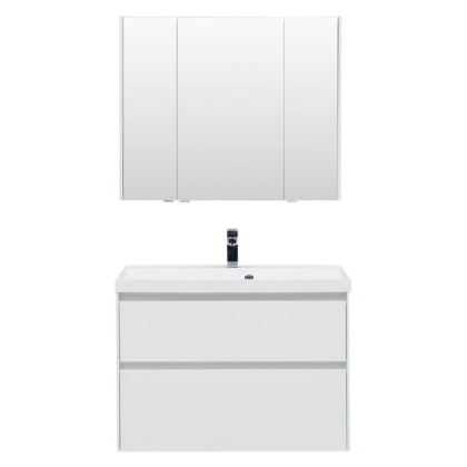 Мебель для ванной Aquanet Гласс 90 белый Мебель для ванной Aquanet Гласс 90 белый