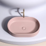 Умывальник чаша накладная овальная (цвет Розовый Матовый) Element 608*385*122мм