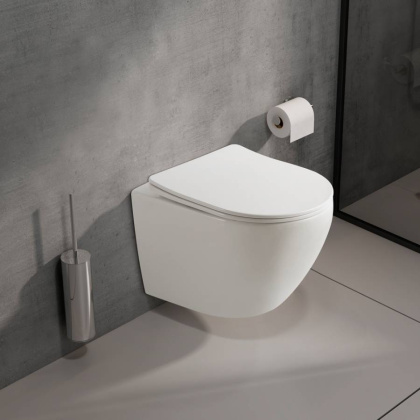 Унитаз подвесной PLAZA , сиденье: дюропласт, цвет: белый, арт. PL30116DP Унитаз подвесной PLAZA , сиденье: дюропласт, цвет: белый, арт. PL30116DP